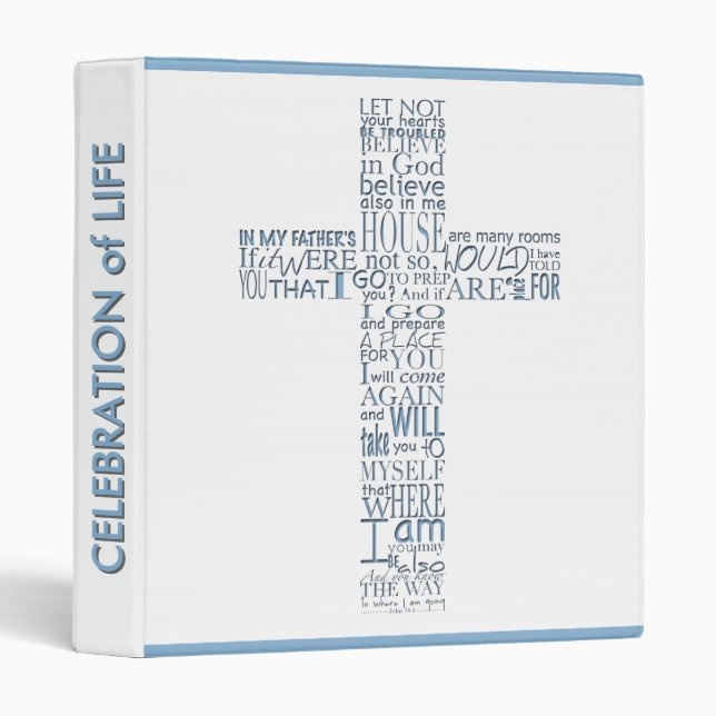 Classeur Versets bibliques de Jean 14 Livre d'invité person (Devant/Côté)