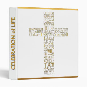 Classeur Versets de la Bible d'or de John 14 GuestBook B