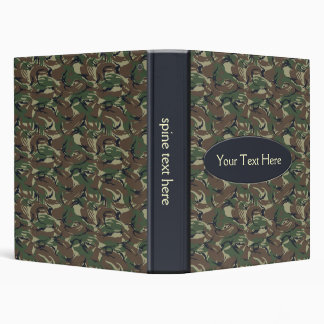 Classeur vert de l'armée de camo