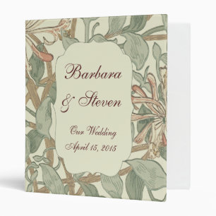 Classeur Vert doux Vintage William Morris Honeysuckie