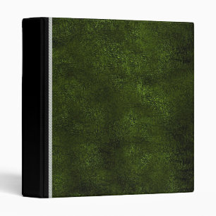 Classeur vert en cuir vintage