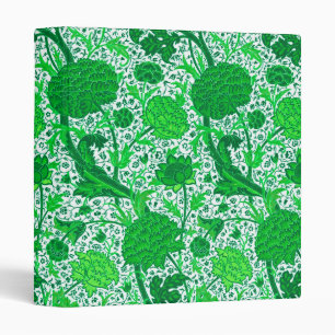 Classeur Vert floral de William Morris et vert Jacobean