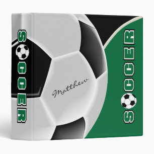 Classeur Vert foncé - Bal de football / Football Sport