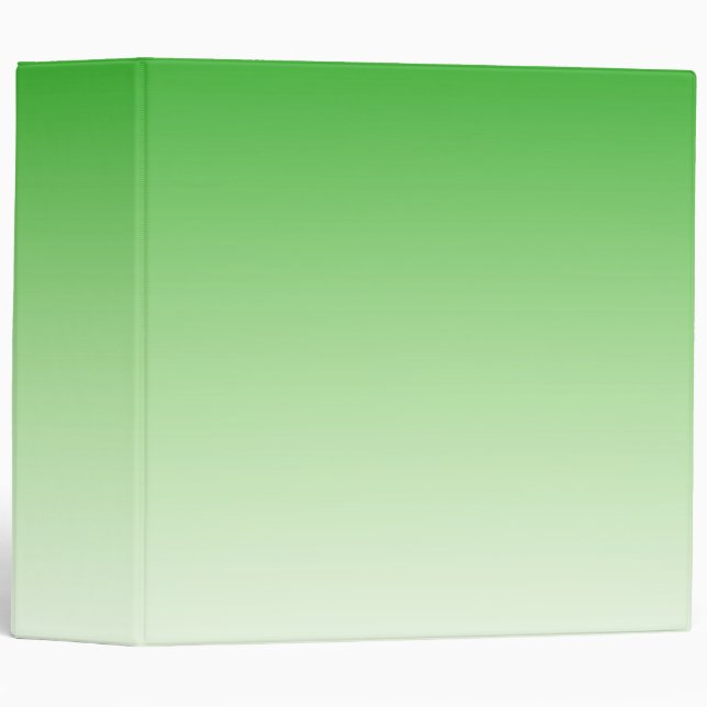 Classeur Vert foncé dégradé vert foncé à vert clair 3 annea (Devant/Côté)