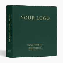 Vert foncé et or simple Logo de l'entreprise Promo