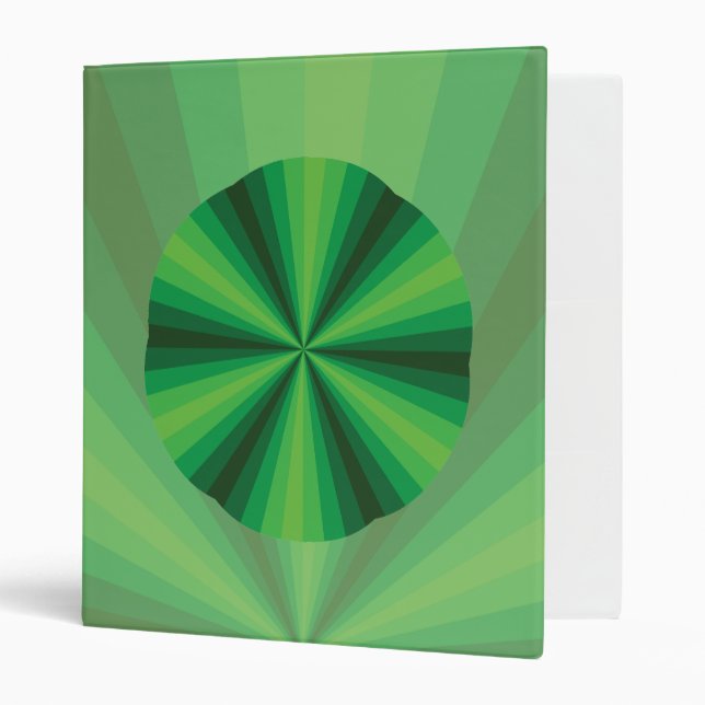 Classeur Vert Illusion d'Optique (Devant/intérieur)