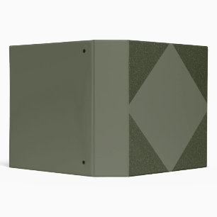 Classeur vert mousse avec centre diamant solide