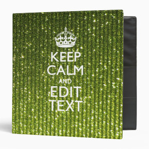 Classeur Vert olive Conserver Le Calme Avoir Votre Texte