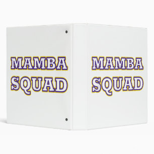 Classeur Vêtements drôles de Mamba Squad pour amateur de se