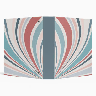 Classeur Vibes rétro colorées en rose, bleu et gris