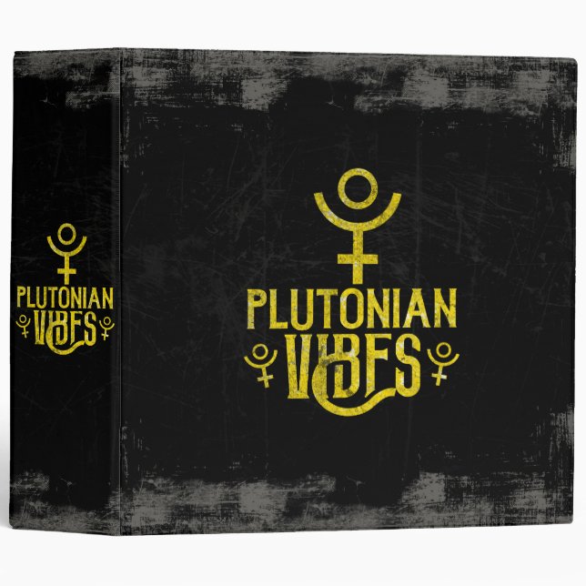 Classeur Vibrations Plutonian Scorpion Astrologie Zodiaque  (Devant/Côté)