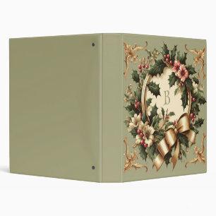 Classeur victorien/vert de Noël