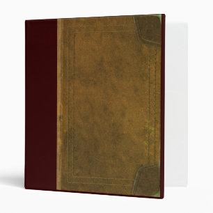 Classeur vieille couverture de livre en cuir