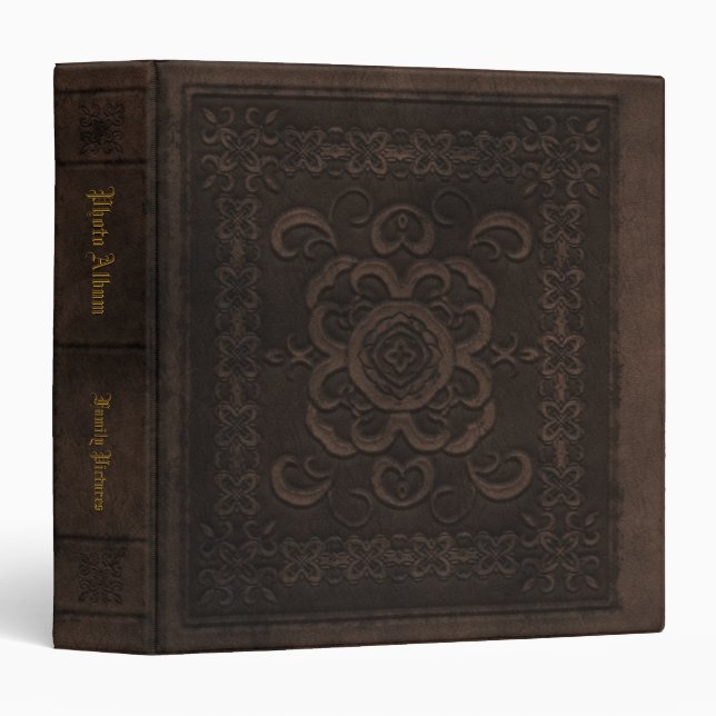 Classeur Vieux livre (Devant/Côté)