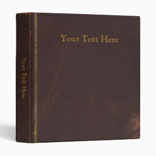 Classeur Vieux livre antique, rétro limite de cuir de faux