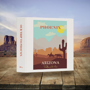 Classeur Vieux Phoenix Arizona Desert Poster Scrapbook