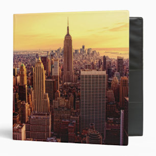 Classeur Ville d'horizon de New York avec l'état d'empire