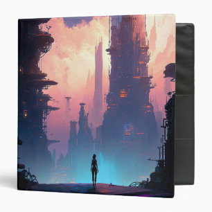 Classeur Ville futuriste de science-fiction