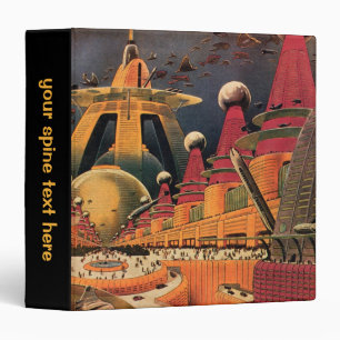 Classeur Ville futuriste de science-fiction vintage avec vo