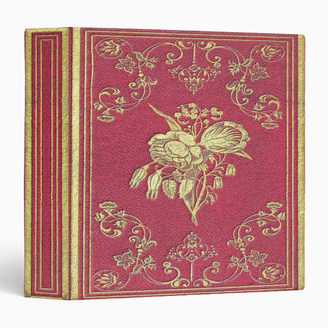 Classeur Vin de Falln et livre de roses (Devant/Côté)