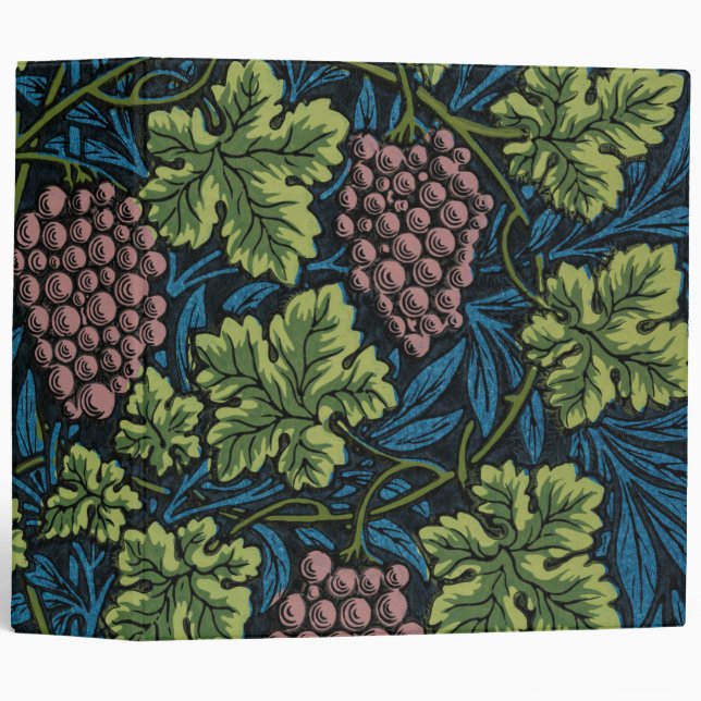 Classeur Vin Motif, William Morris (Devant/Côté)