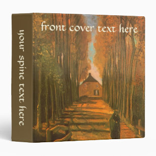 Classeur Vincent van Gogh - Allée de peupliers en automne