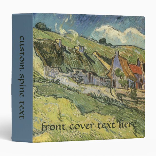 Classeur Vincent van Gogh - Chalets à chaume (Devant/Côté)