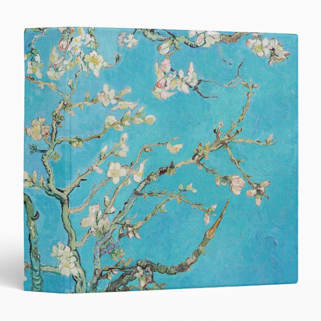 Classeur Vincent van Gogh - Fleur d'amandes (Devant/Côté)
