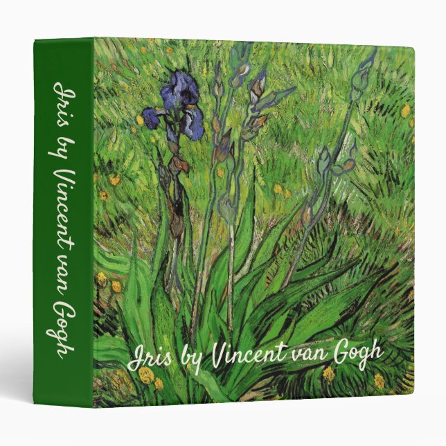 Classeur Vincent van Gogh - Iris (Devant/Côté)