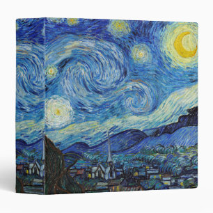 Classeur Vincent Van Gogh Nuit d'art Vintage