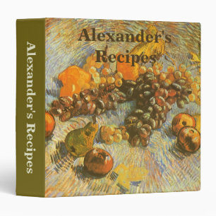 Classeur Vincent van Gogh - Pommes, poires, citrons, raisin
