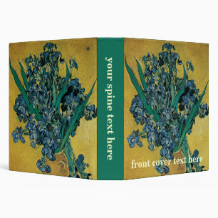 Classeur Vincent van Gogh - Vase avec iris Fond jaune