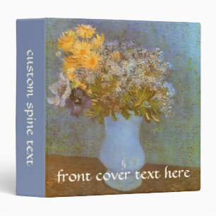 Classeur Vincent van Gogh Vase de Lilacs, Daisées, Anémones