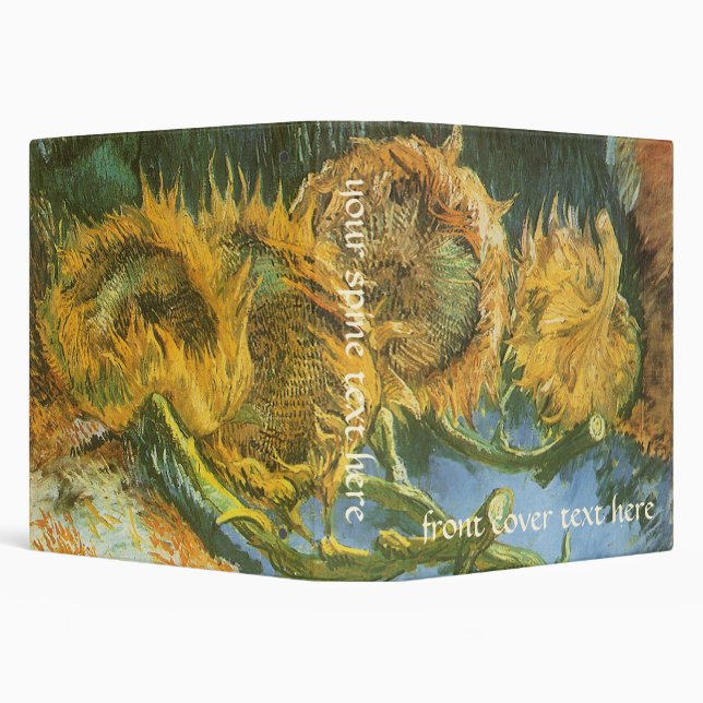 Classeur Vincent van Gogh - Vie morte : Quatre tournesols c (Arrière-plan)