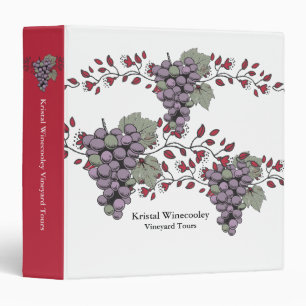 Classeur Vins de raisins Vins toscans dégustation de vignob