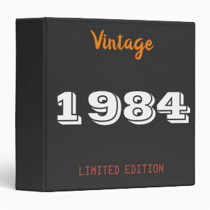 Classeur Vintage 1984 édition limitée 40e cadeau d'annivers