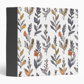 Classeur vintage à motifs botaniques