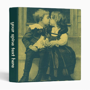 Classeur Vintage Amour et Romance Photo, Enfants Baiser