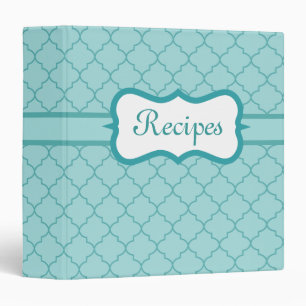 Classeur vintage Aqua Recipe