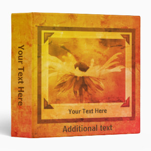 Classeur Vintage Black Eyed Susan personnalisée