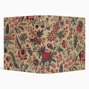 Classeur Vintage Broderie Antique Florale Ameublement