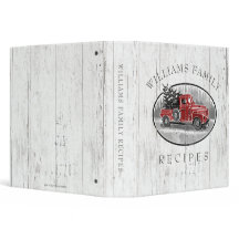 Vintage Camion Retro Rustic Wood Family Recette