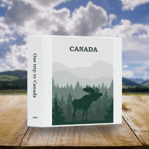 Classeur Vintage Canada Moose Travel Poster Scrap