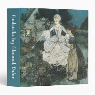 Classeur Vintage Cinderella Fairy Godmère par Edmund Dulac