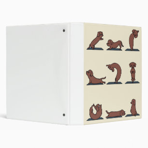 Classeur Vintage Dachshund Yoga Chien mignon pour le réch