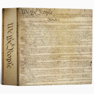Classeur vintage de constitution d'Etats-Unis