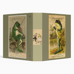 Classeur vintage de grenouille de conte de fées d