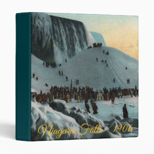 Classeur vintage de la glace de Niagara Falls