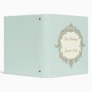 Classeur vintage de mariage de cadre de crème