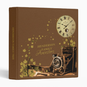 Classeur vintage de photo d'ancêtre de famille